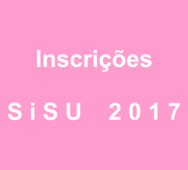 SiSU 2017 – Inscrição