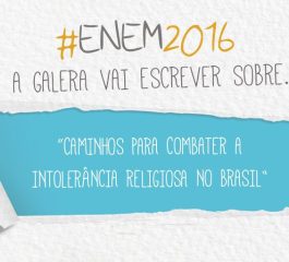 Intolerância religiosa é tema da redação do Enem 2016